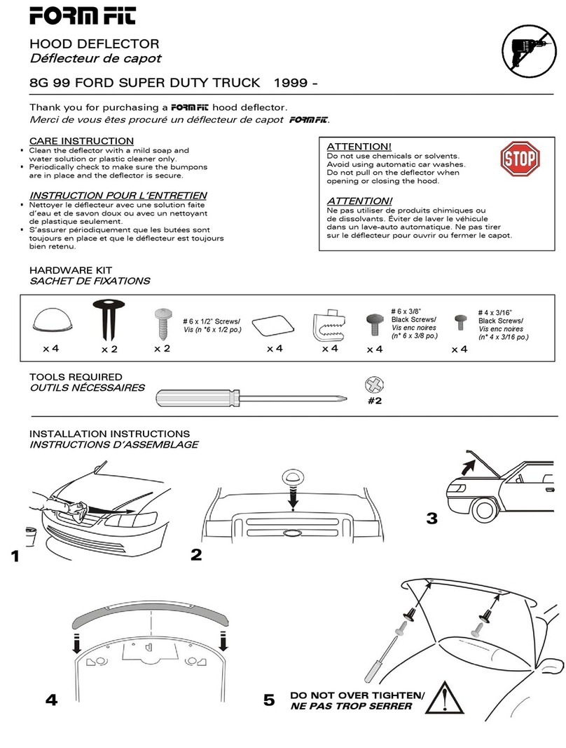 FormFit 8G 99 User manual