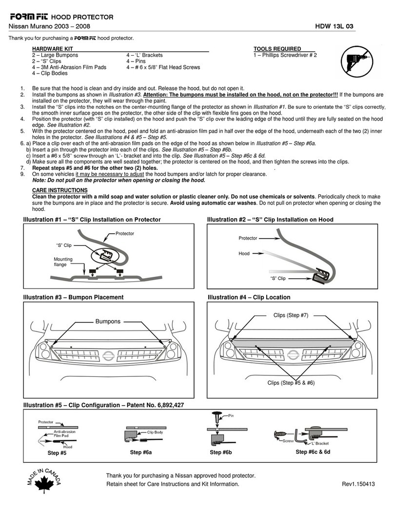 FormFit HDW 13L 03 manual
