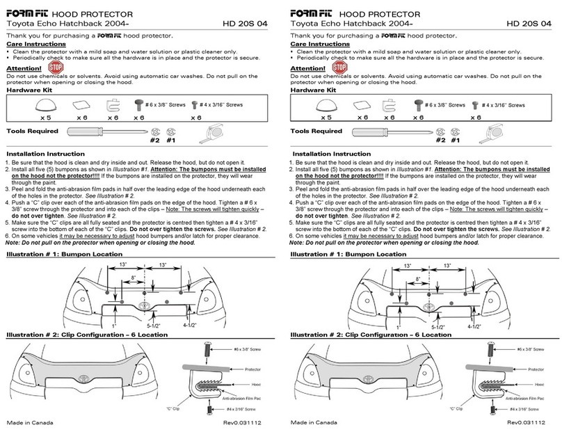 FormFit HD 20S 04 User manual