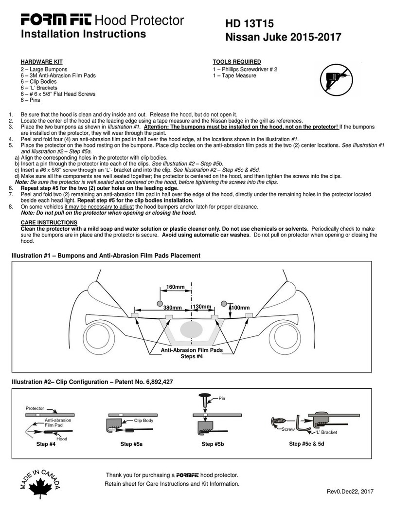 FormFit HD 13T15 User manual