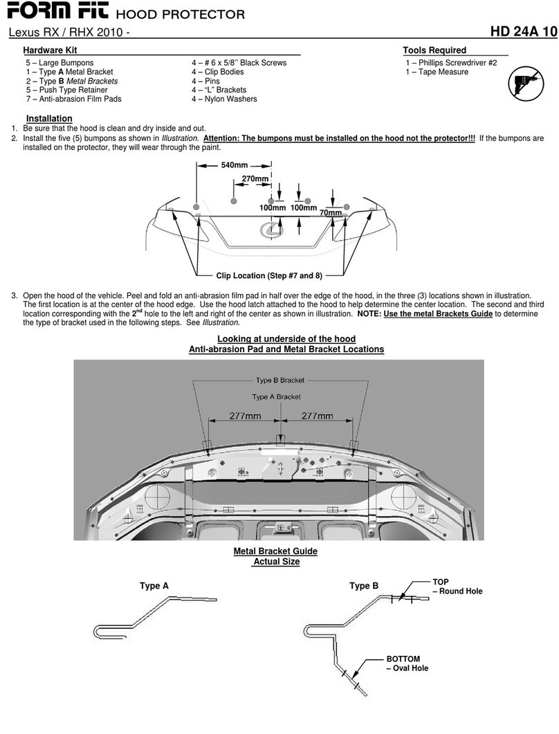 FormFit HD 24A 10 manual