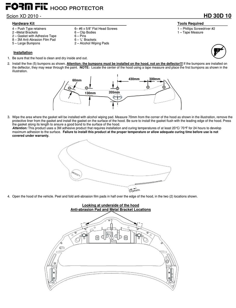 FormFit HD 30D 10 User manual