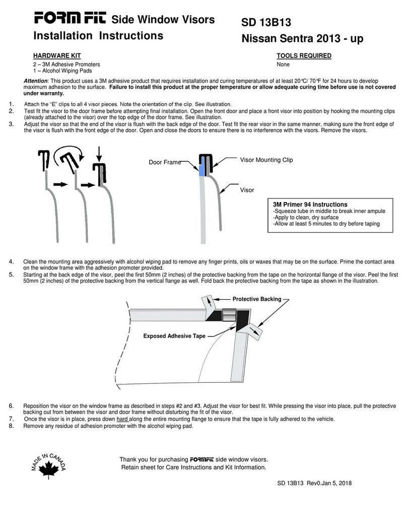FormFit SD 13B13 installation instructions