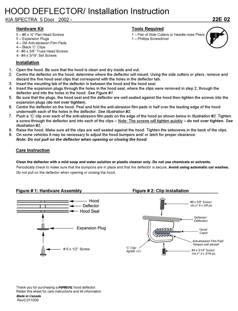 FormFit 22E 02 Installation instruction