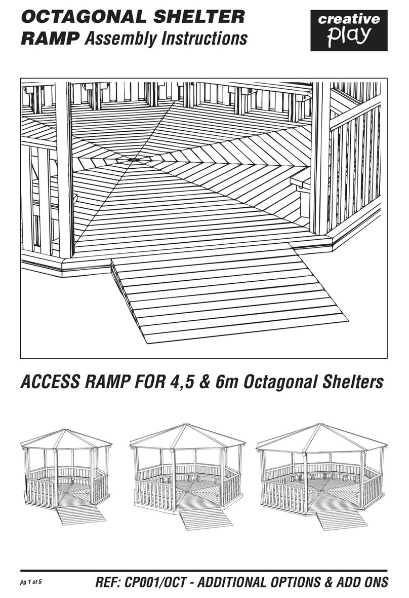 Creative Play OCTAGONAL SHELTER RAMP Assembly instructions Creative Play OCTAGONAL SHELTER RAMP Assembly instructions