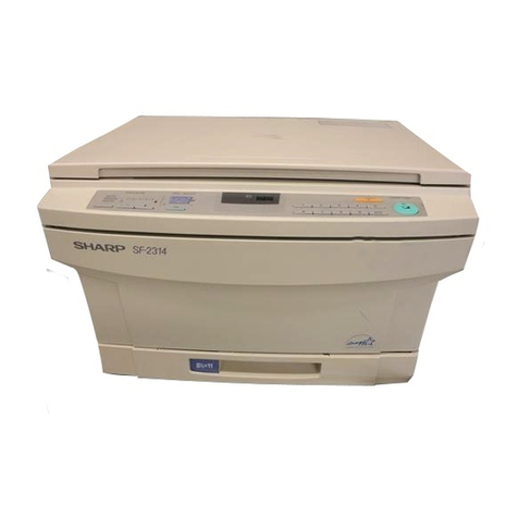 Sharp SF-2314 User manual Sharp SF-2314 User manual