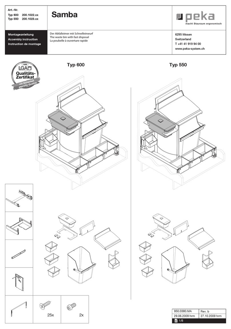 Peka Samba 600 Assembly instruction