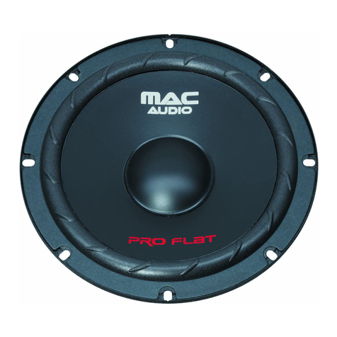 MAC Audio PRO FLAT 2.20 Owner's manual/warranty document