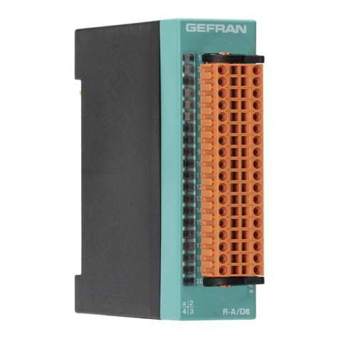 gefran R-A/D8 User manual gefran R-A/D8 User manual