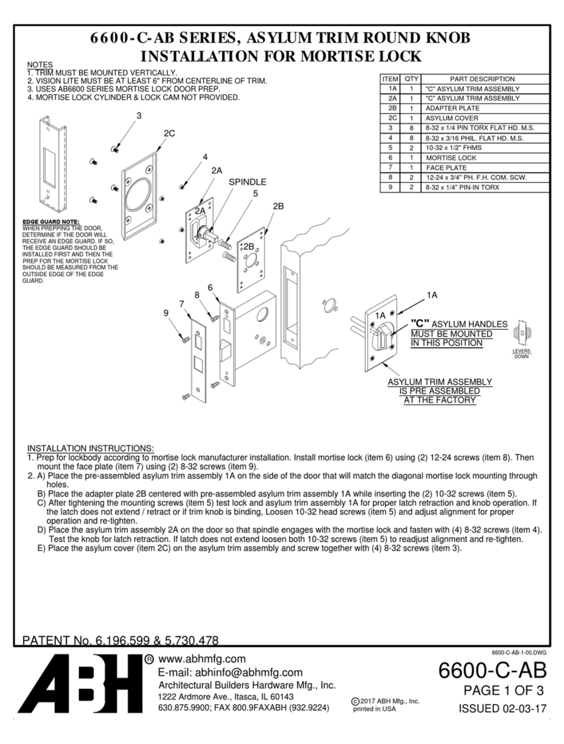 ABH 6600-C-AB Series User manual
