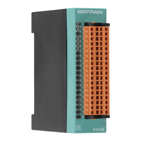 gefran R-MA6 User manual gefran R-MA6 User manual