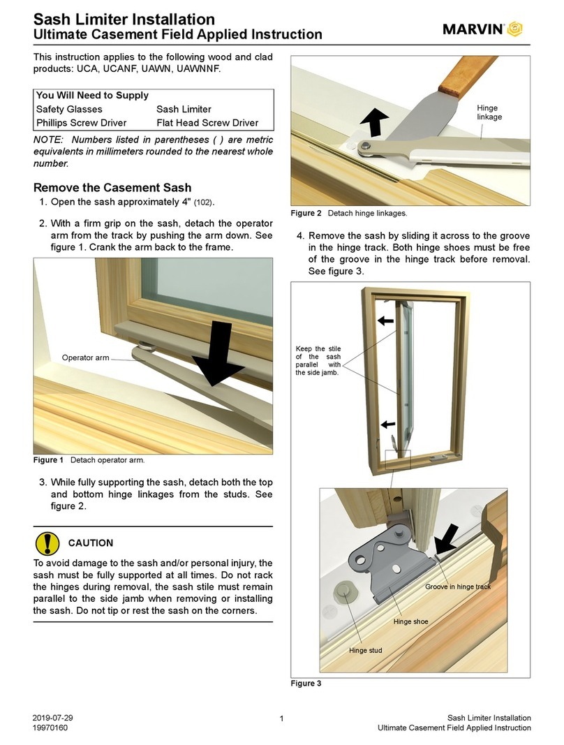 Marvin Sash Limiter installation guide