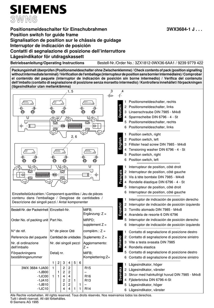 Siemens 3WX3684-1 Series User manual