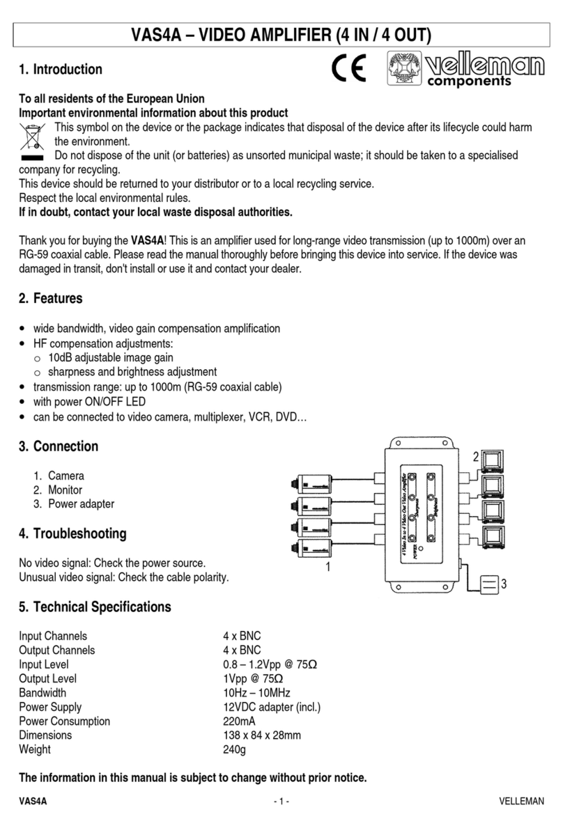 Velleman VAS4A User manual