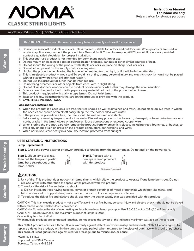 NOMA 151-3907-6 instruction manual NOMA 151-3907-6 instruction manual