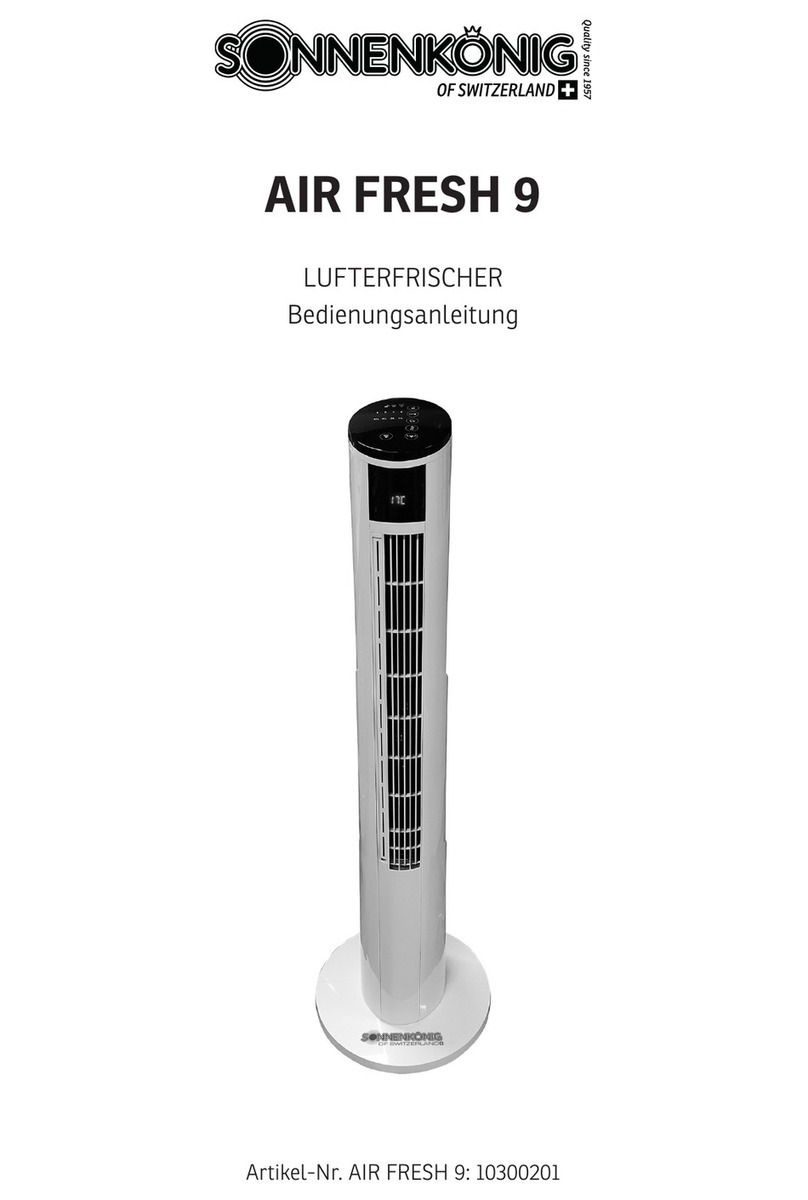 Sonnenkonig AIR FRESH 9 User manual