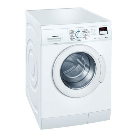 Siemens WM10E262GR Series operating instructions