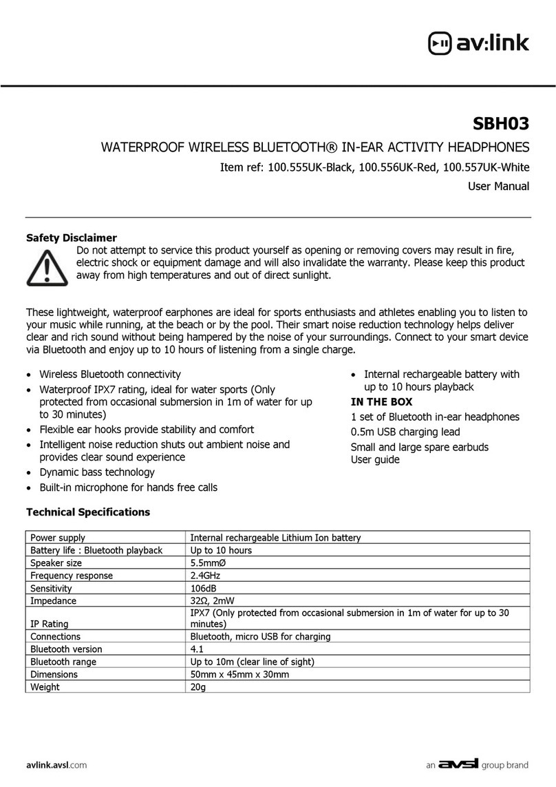 Avsl AV Link SBH03 user manual