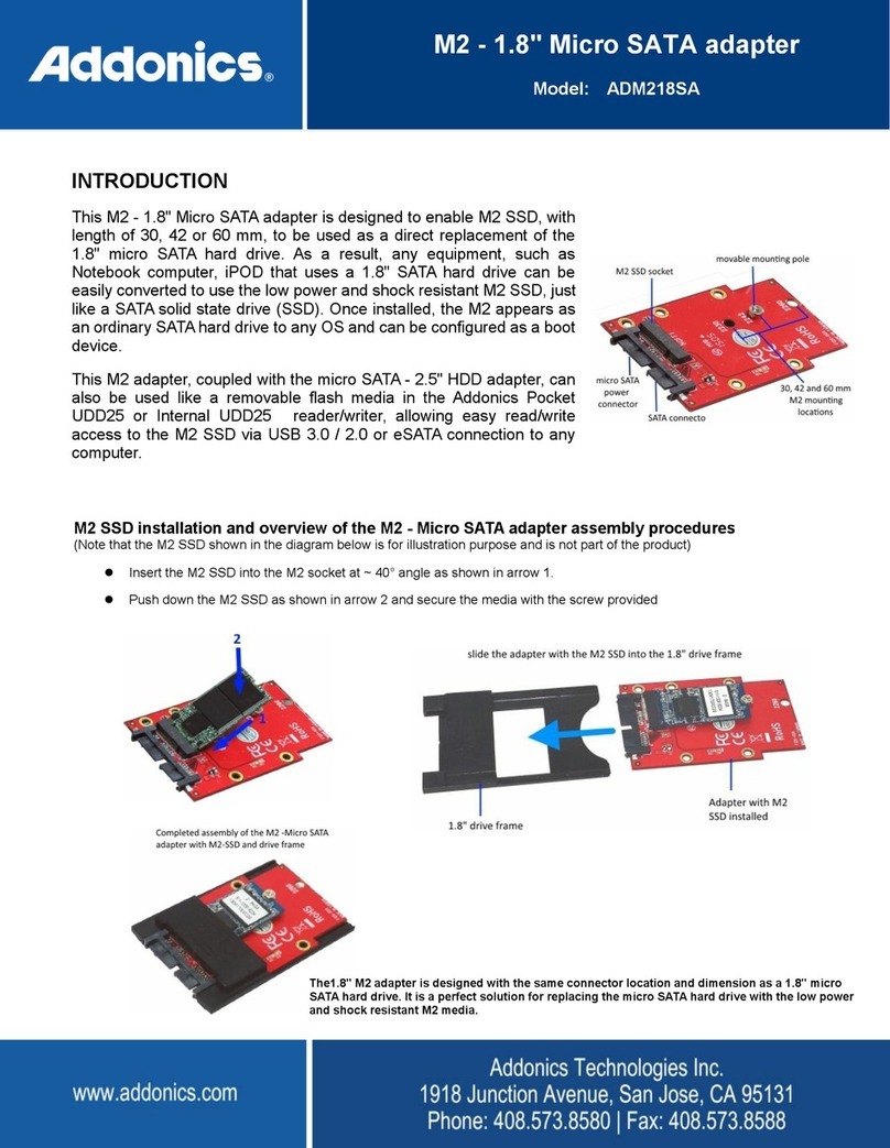 Addonics Technologies ADM218SA manual