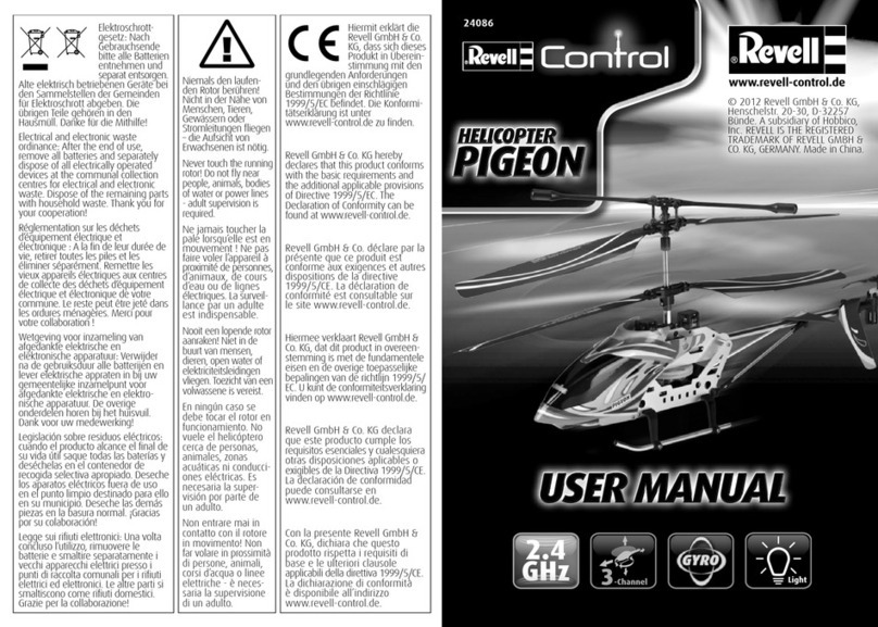 Revell Control HELICOPTER PIGEON user manual
