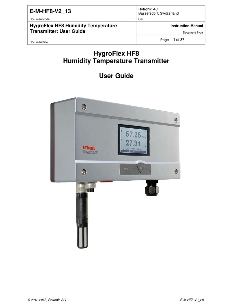 Rotronic HygroFlex HF8 user guide