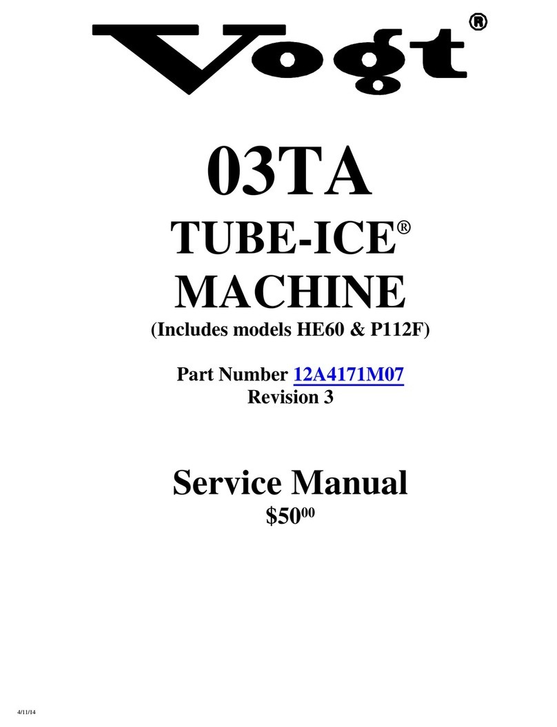 Vogt TUBE-ICE 03TA Service manual