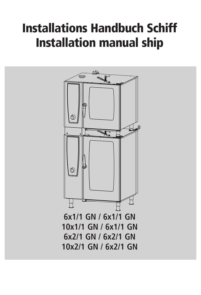 Rational Combi Duo 6x1/1 GN / 6x1/1 GN installation manual