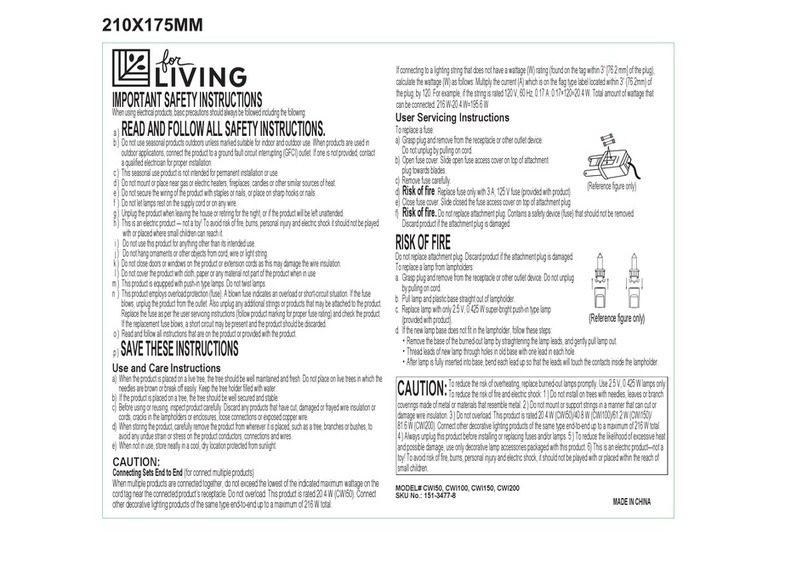 for Living CWI50 quick start guide
