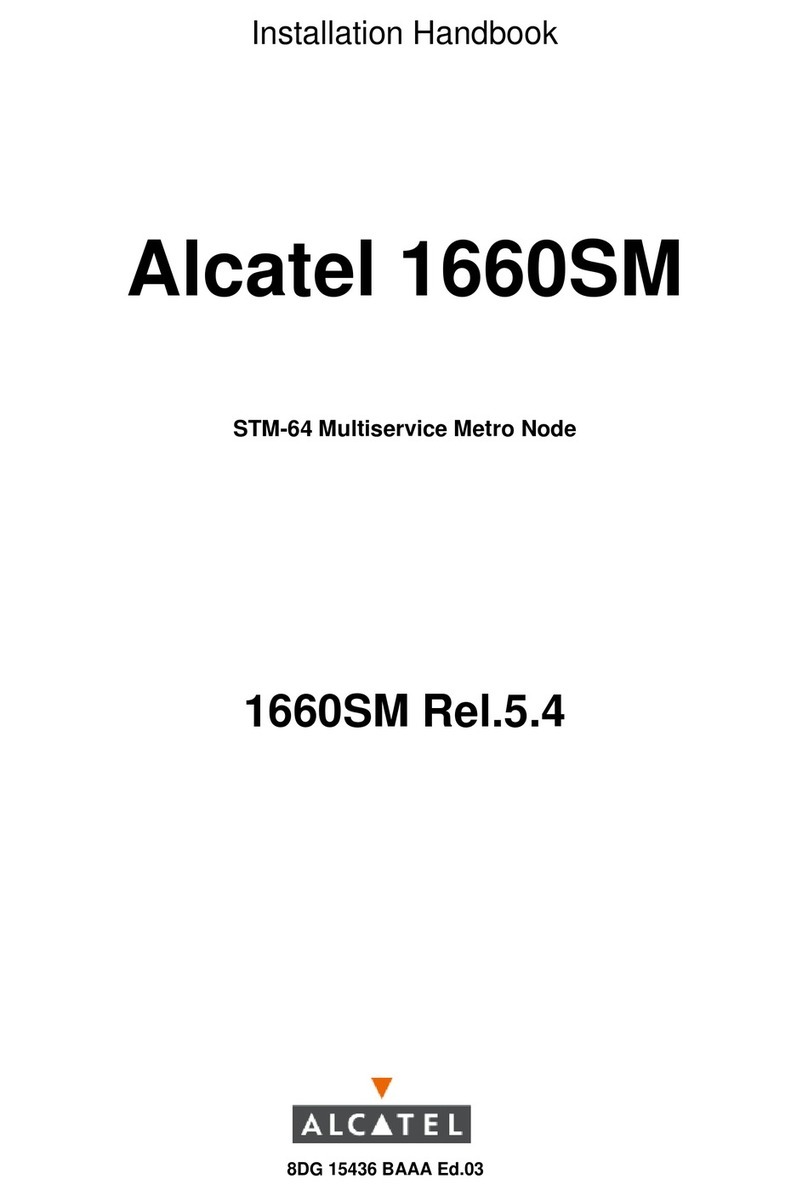 Alcatel 1660SM Installation handbook