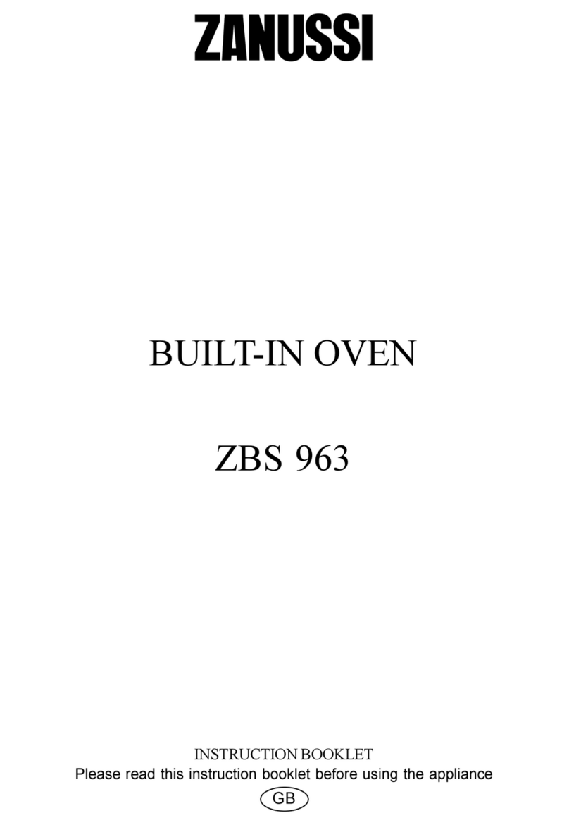 Zanussi ZBS 963 Instruction booklet