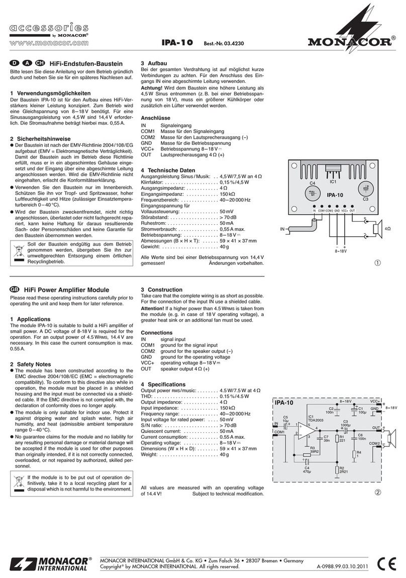 Monacor IPA-10 manual