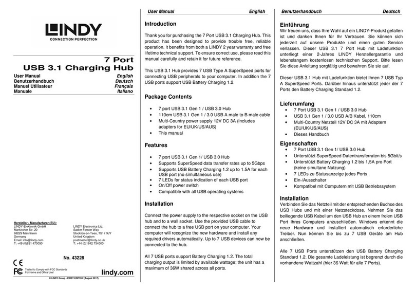 Lindy 43228 User manual
