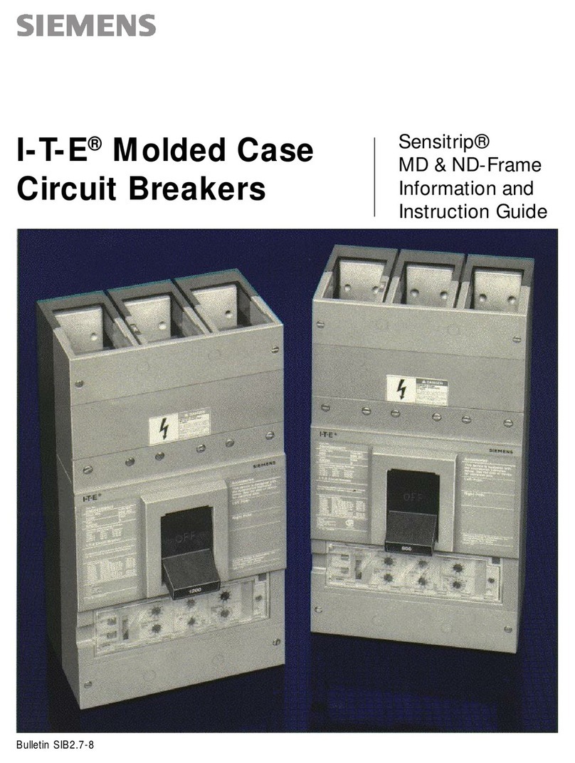 Siemens I-T-E Sensitrip MD Series Information and Instruction Guide Siemens I-T-E Sensitrip MD Series Information and Instruction Guide