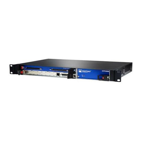 Juniper CTP2000 Series Quick start guide