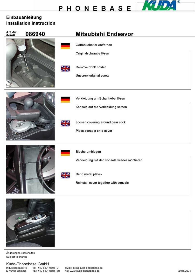Kuda 086940 Installation instruction