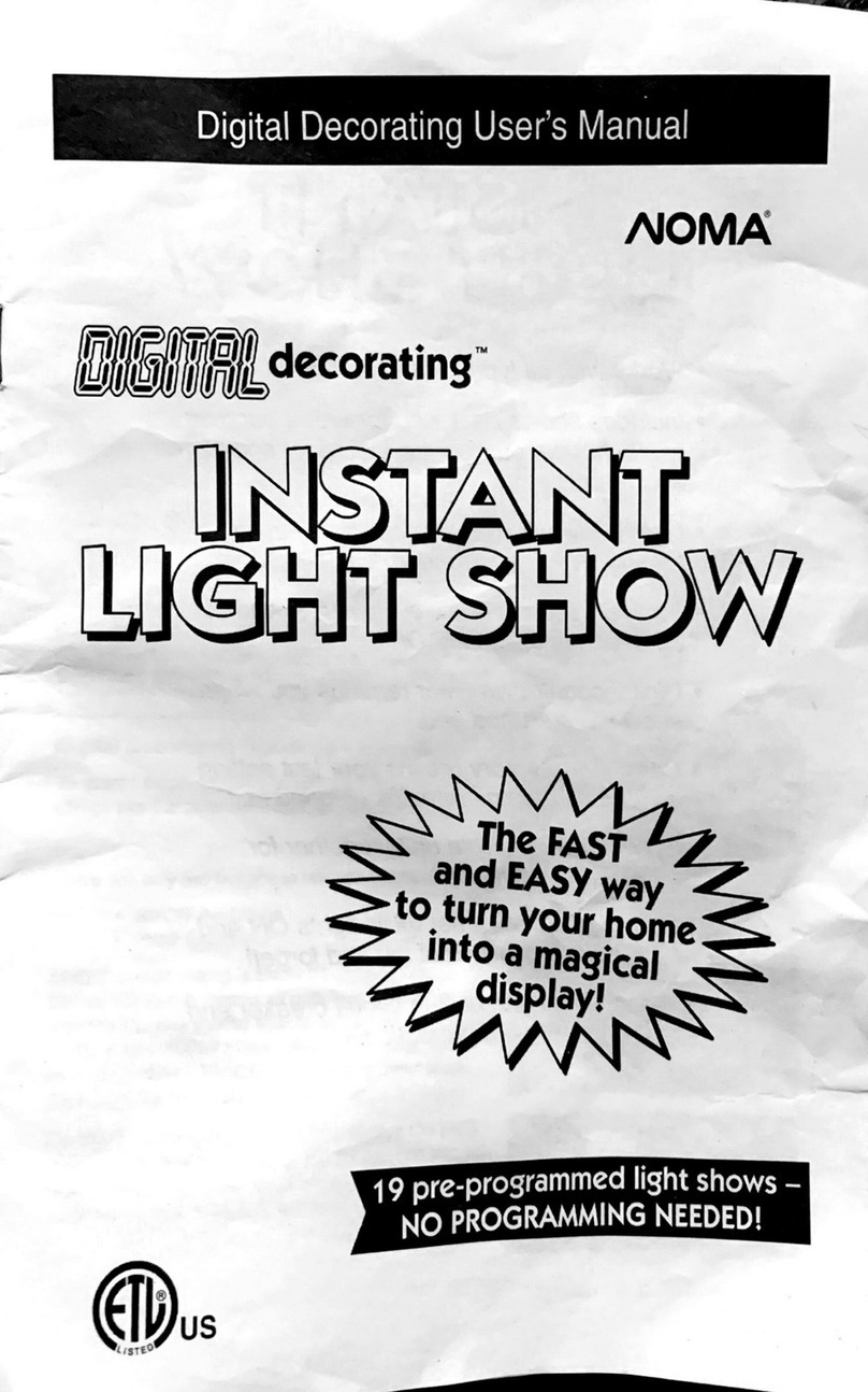 NOMA Digital Decorating Instant Light Show user manual