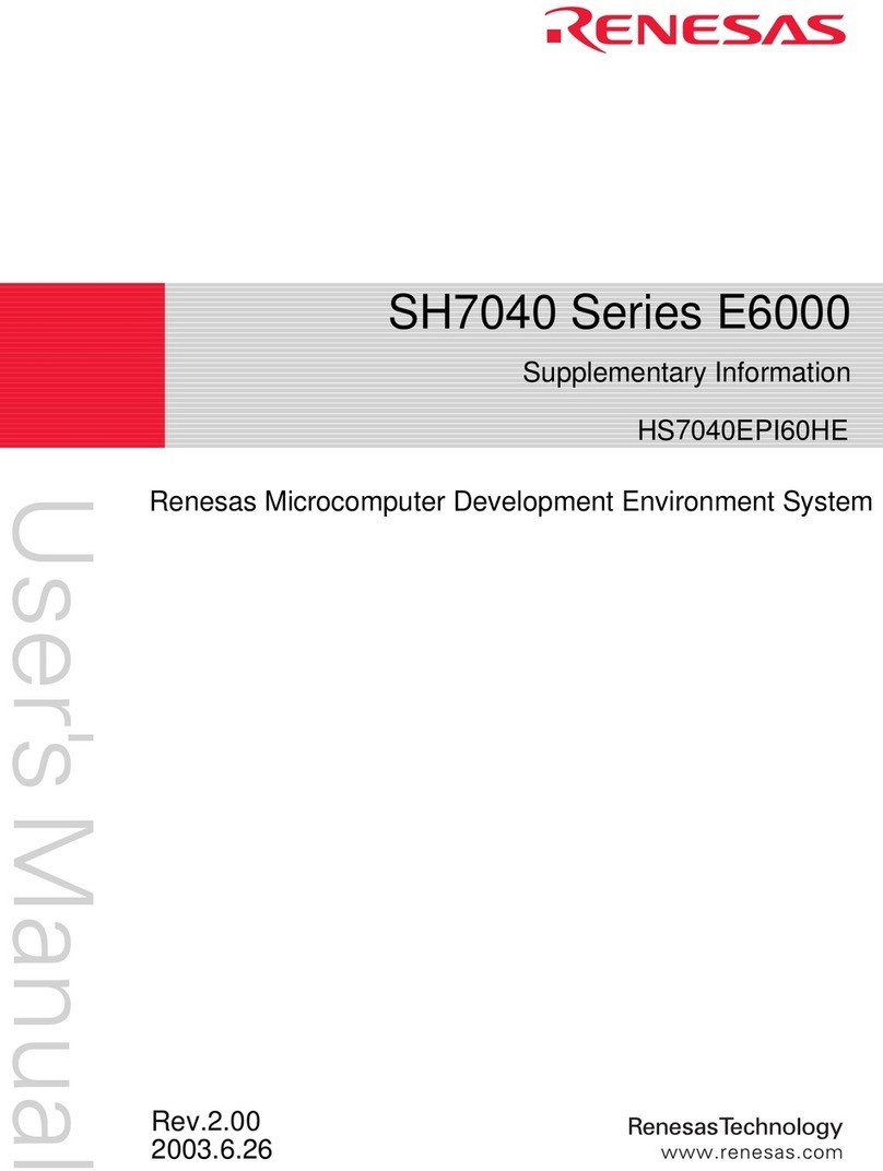 Renesas SuperH RISC SH7040 Series Owner's manual