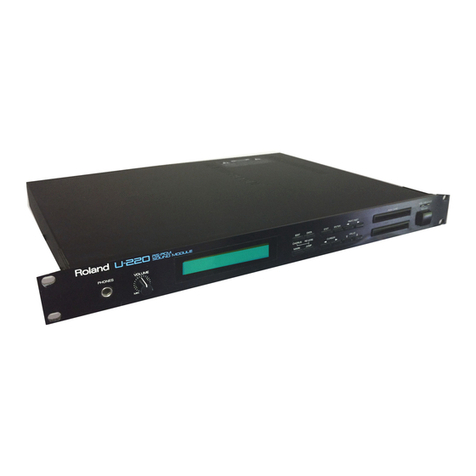 Roland U-220 quick start guide