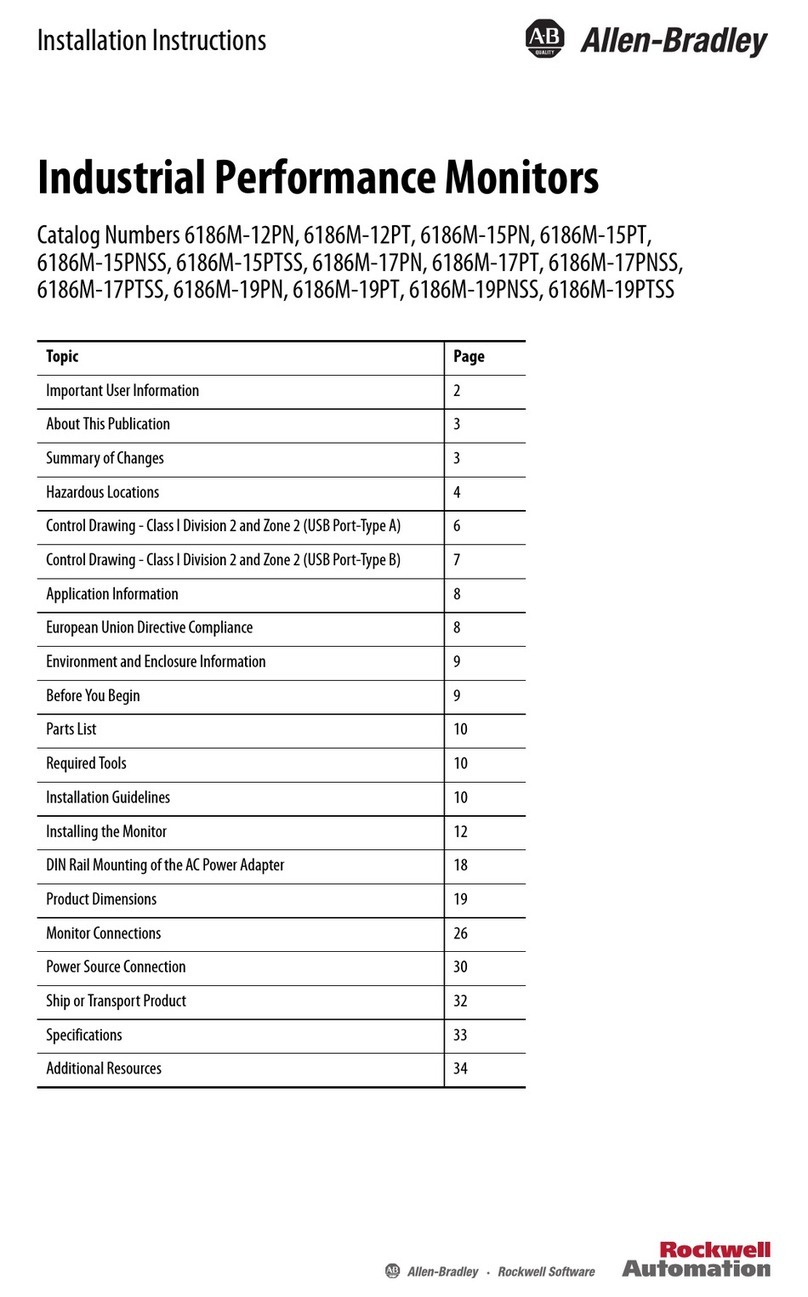 Rockwell Automation Allen-Bradley 6186M-12PN installation instructions