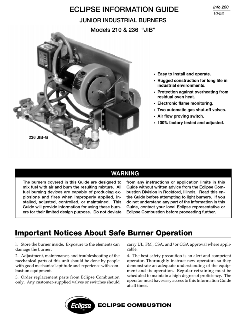 Eclipse Combustion 210 JIB-F Information guide