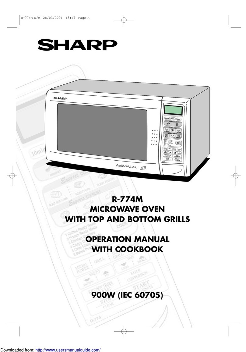 Sharp R-774M Instruction Manual