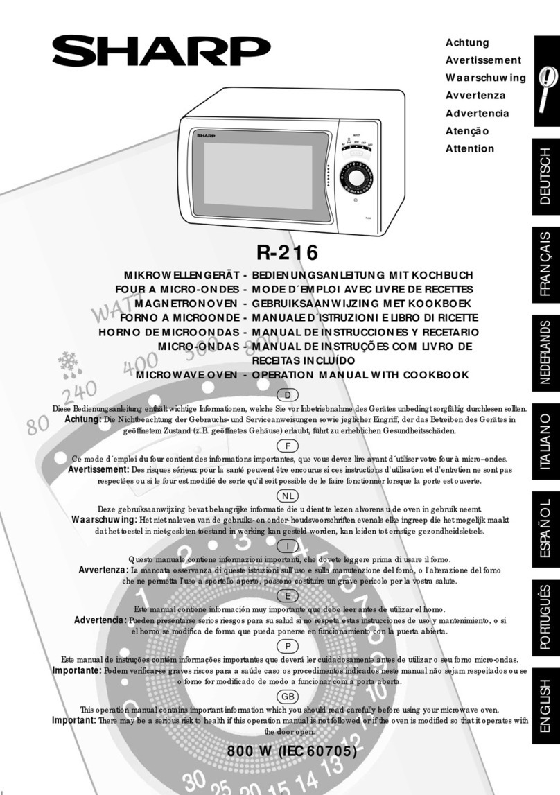 Sharp R-216 Instruction Manual