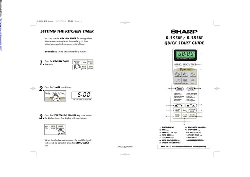 Sharp R-353M User manual