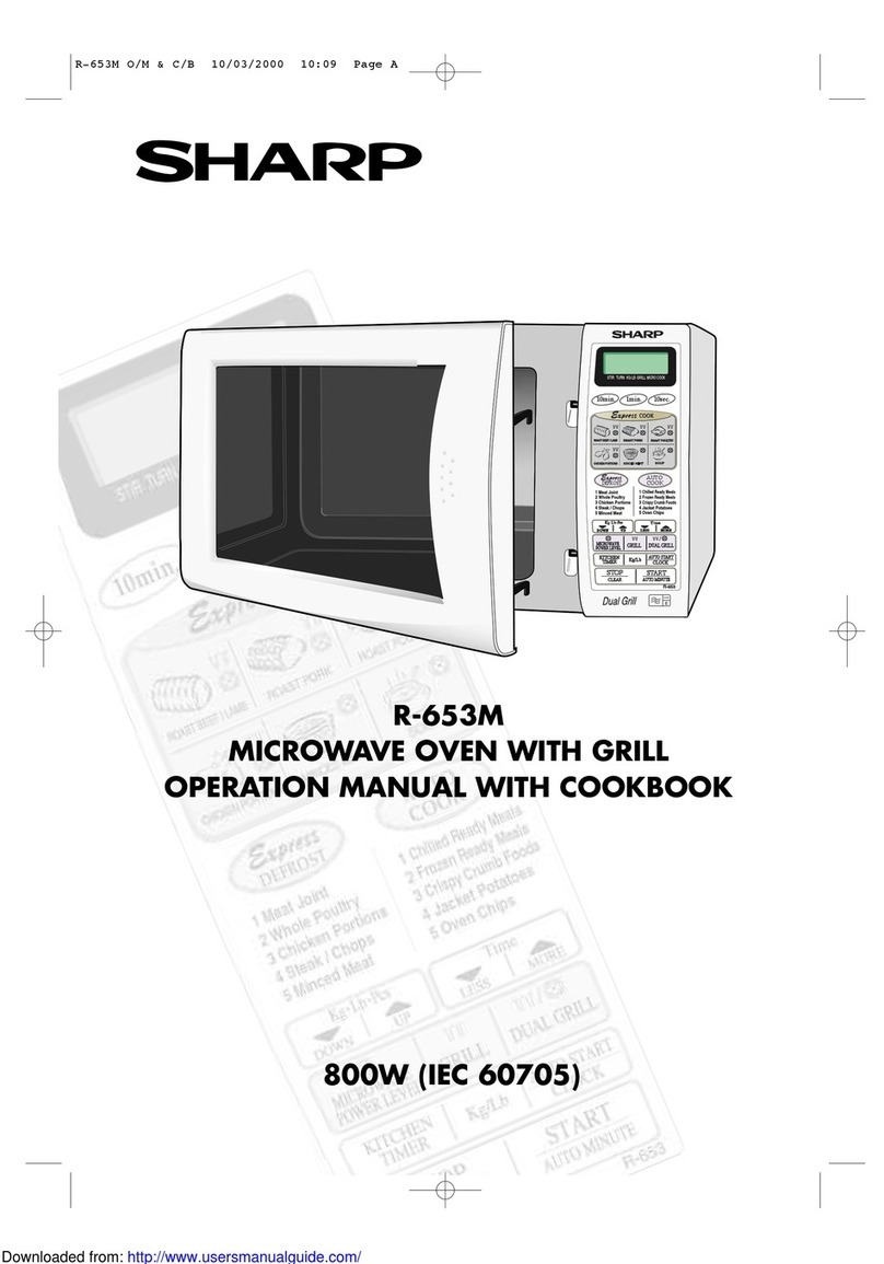Sharp R-653M Instruction Manual