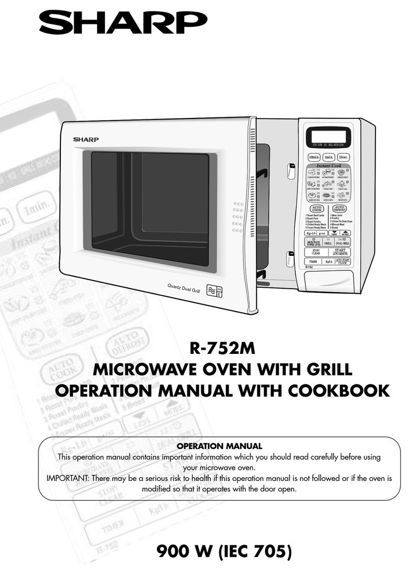 Sharp R-752M Instruction Manual