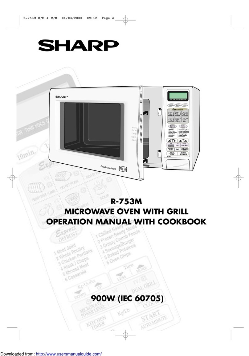 Sharp R-753M Instruction Manual Sharp R-753M Instruction Manual