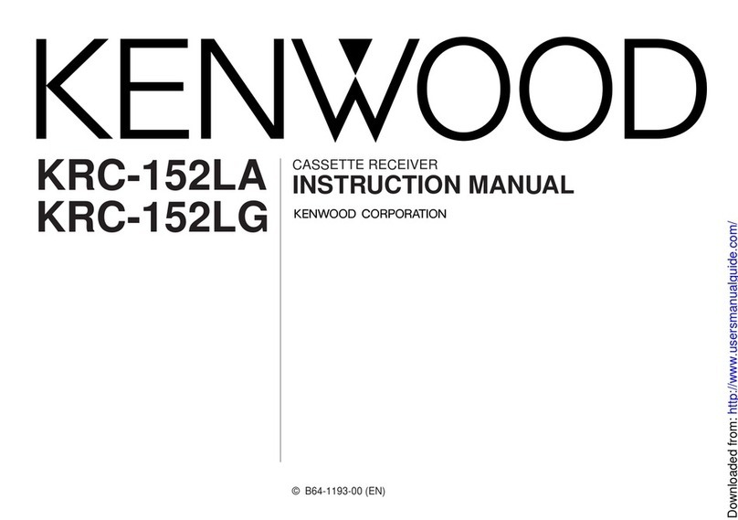 Kenwood KRC-152LA instruction manual