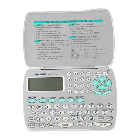 Sharp EL-6053S Operation manual