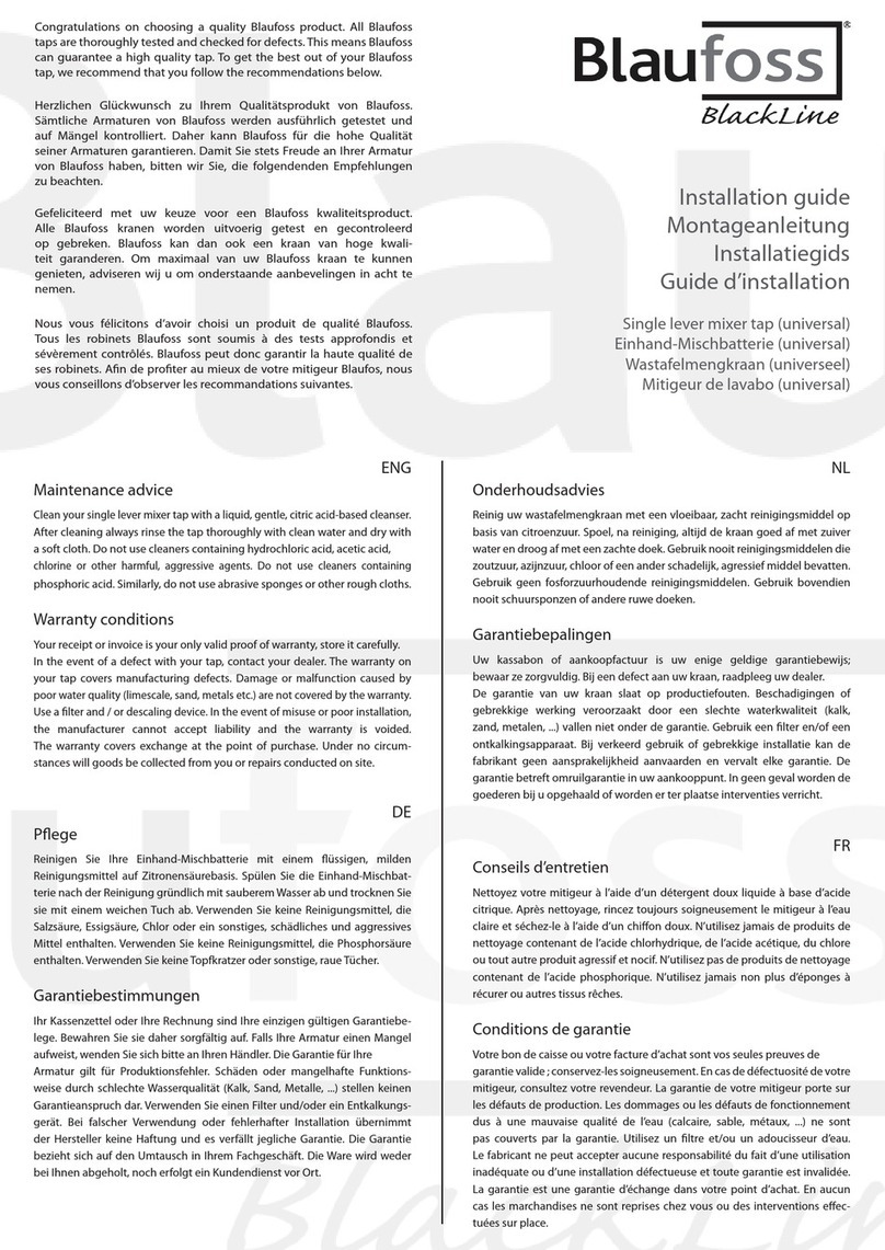 Blaufoss Blackline Series User manual