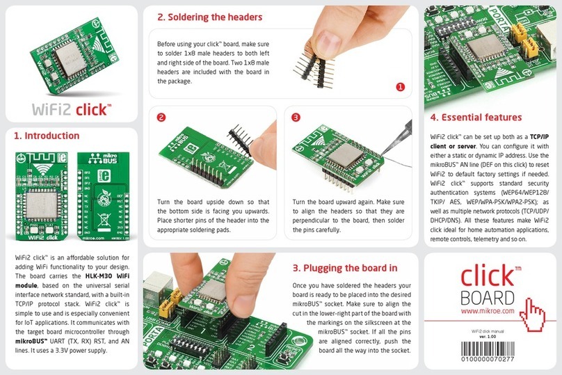 mikroElektronika WiFi2 click HLK-M30 quick start guide